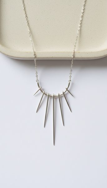 Sterling Silver Tine Necklace