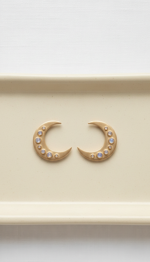 Crescent Earrings in Gold-Filled