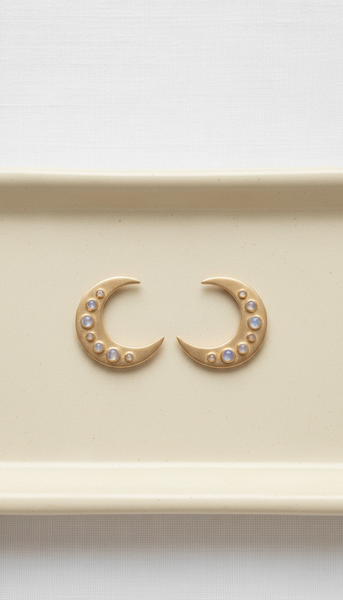 Crescent Earrings in Gold-Filled