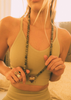 amethyst with labradorite necklace. Meditation tool