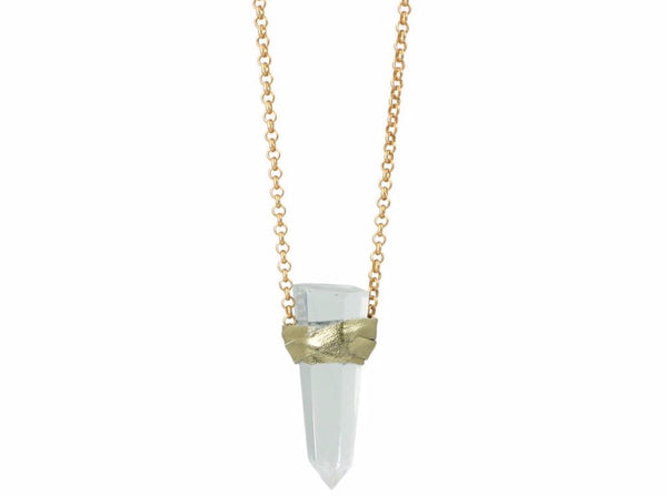 Ella Necklace Clear Quartz - Divine Schematic