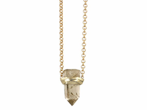 Ella Necklace Lemon Quartz - Divine Schematic