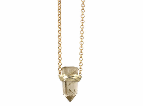 Ella Necklace Lemon Quartz - Divine Schematic