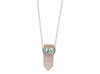 Ella Necklace Rose Quartz - Divine Schematic